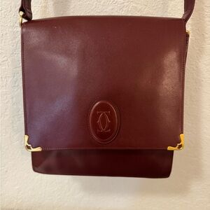 Cartier Burgundy Leather bag